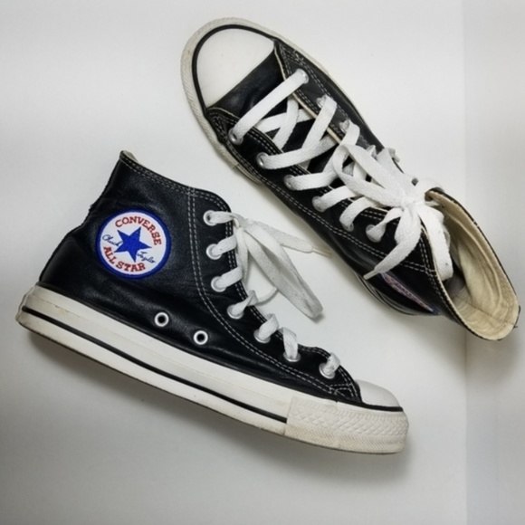 converse high tops black size 5